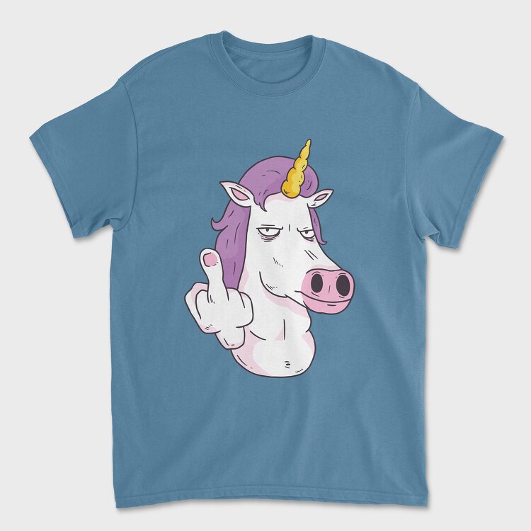 Middle Finger Unicorn, Tricou Barbati (Unisex)