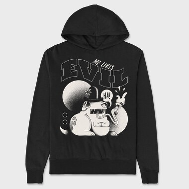 Retro Villains 01, Hanorac Oversize Barbati (Unisex)