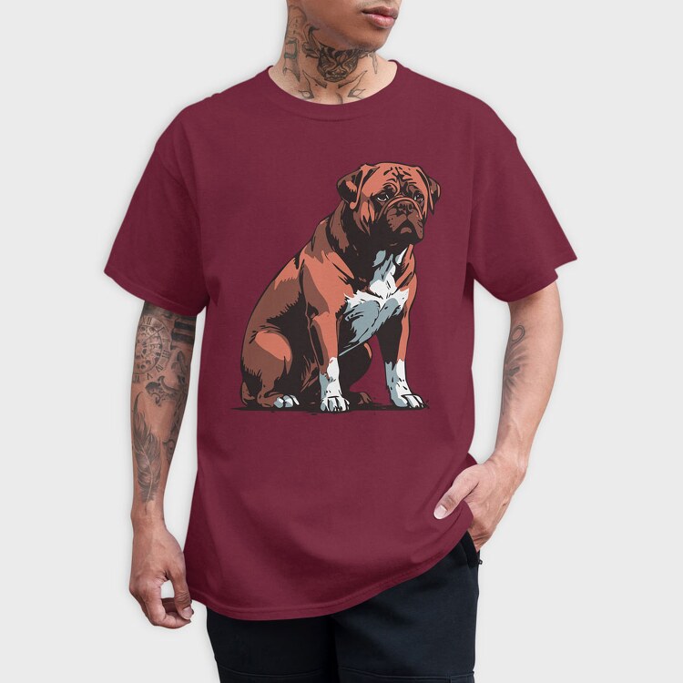 Bordeaux Mastiff, Tricou Barbati (Unisex)