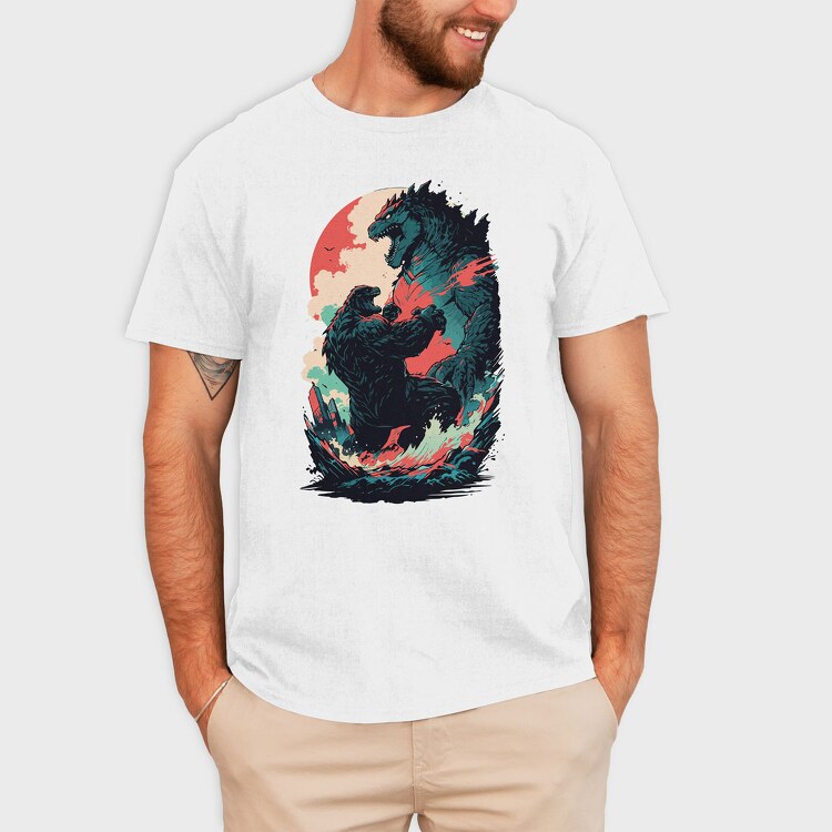Godzilla Fight, Tricou Barbati (Unisex)