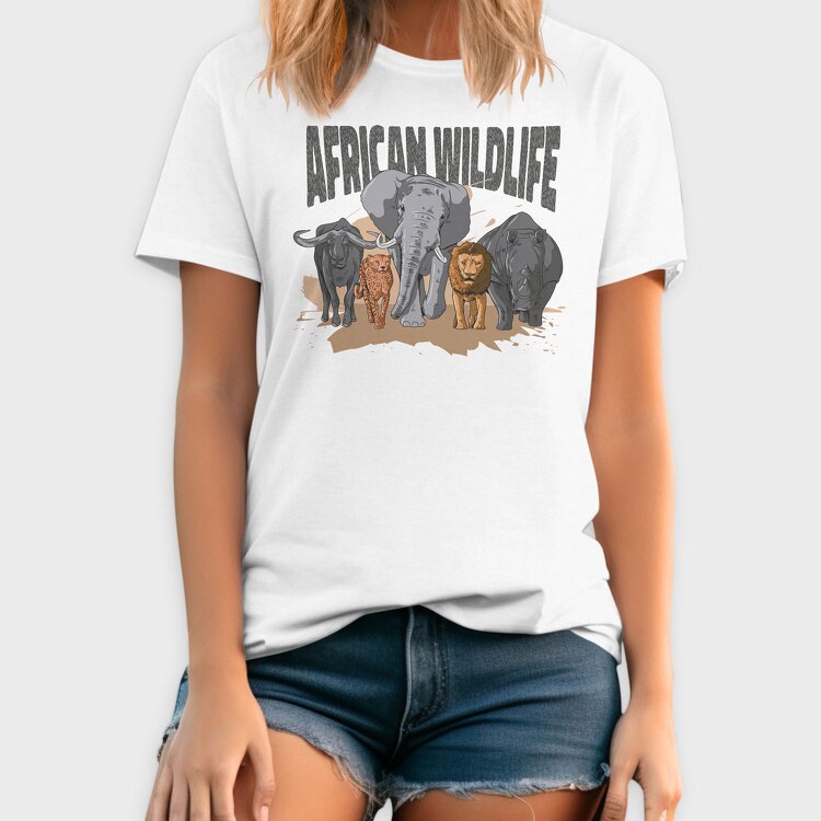 African Animals, Tricou Barbati (Unisex)