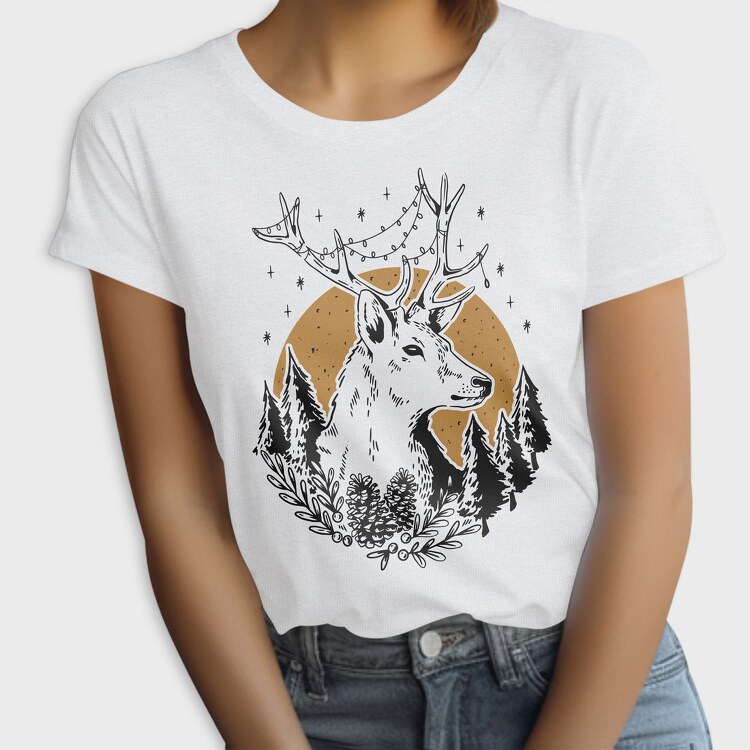 Deer Christmas, Tricou Femei
