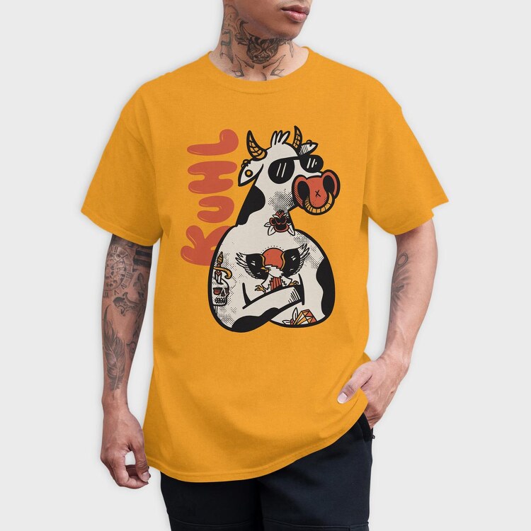 Cool Cow, Tricou Barbati (Unisex)
