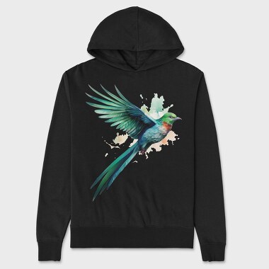 Realistic Quetzal, Hanorac Oversize Barbati (Unisex)