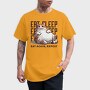 Cat Eat Sleep Repeat, Tricou Barbati (Unisex)