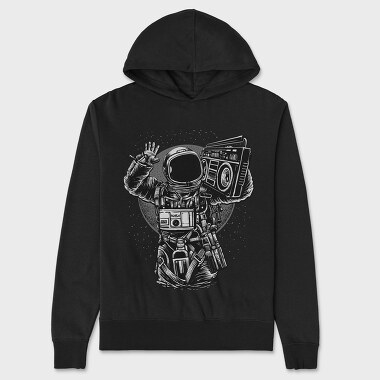 Astronaut Boombox, Hanorac Oversize Barbati (Unisex)