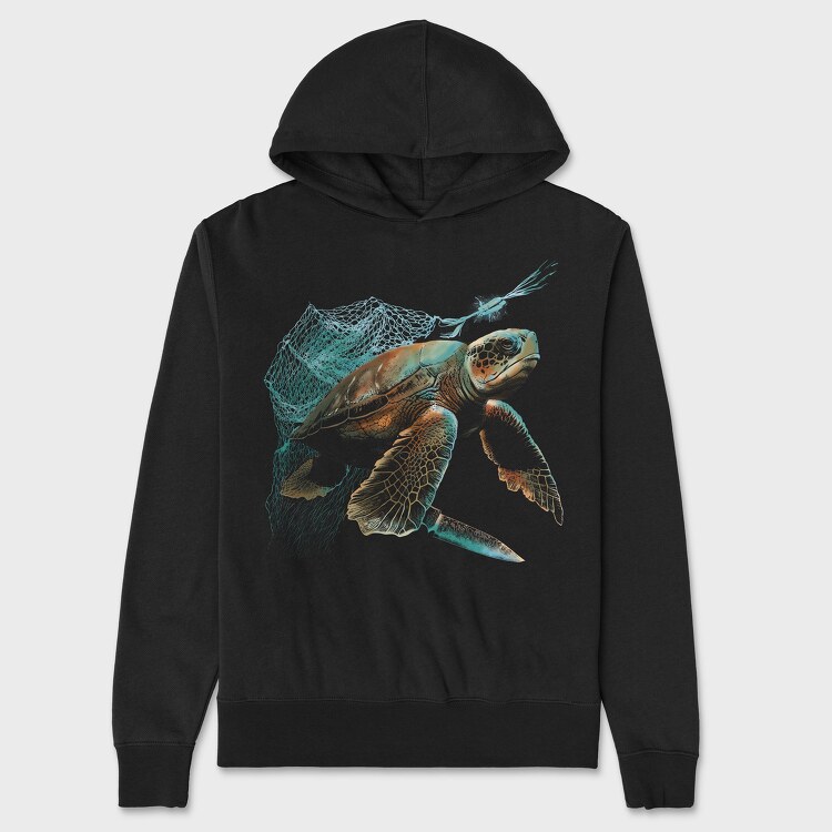 Seaturtle Release, Hanorac Oversize Barbati (Unisex)