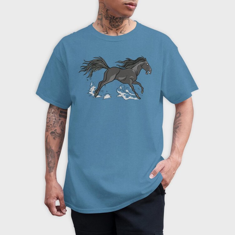 Horse Run, Tricou Barbati (Unisex)