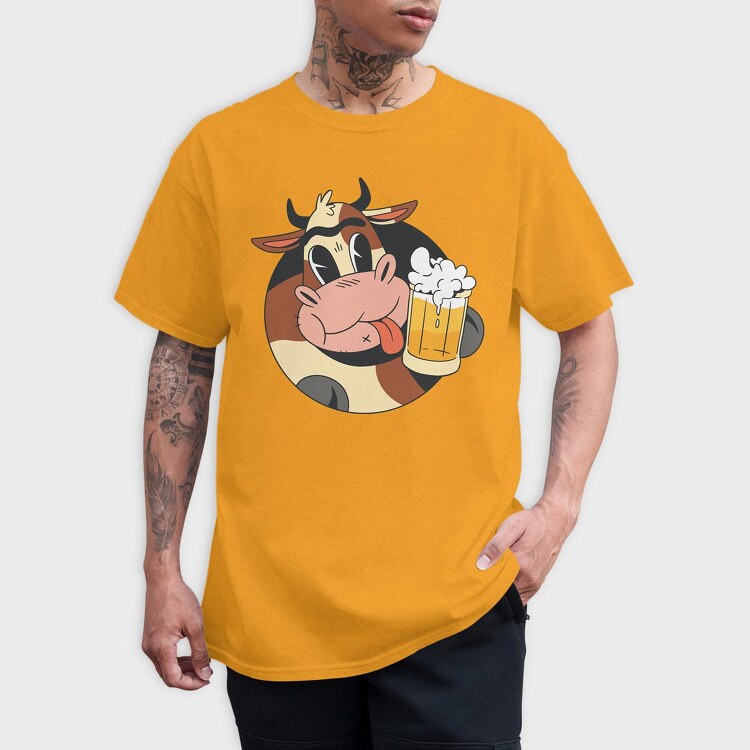 Cow Beer, Tricou Barbati (Unisex)