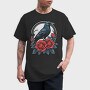 Crow and Roses, Tricou Barbati (Unisex)