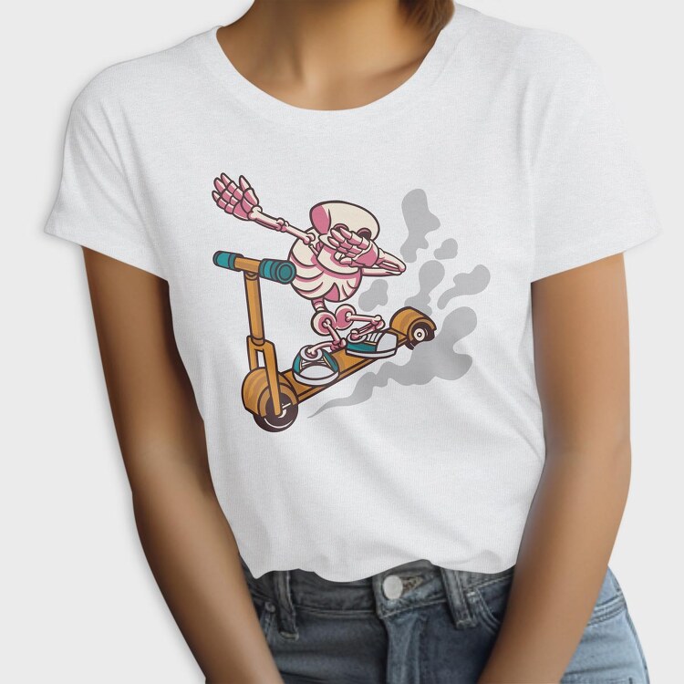 Scooter Skeleton, Tricou Femei