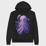 Purple Octopus, Hanorac Oversize Barbati (Unisex)