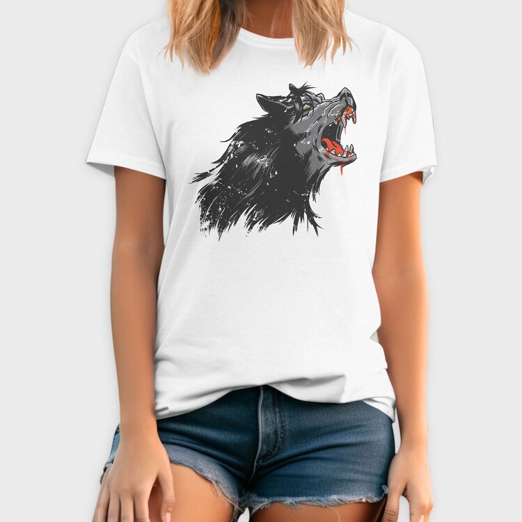 Wolf Cartoon, Tricou Barbati (Unisex)