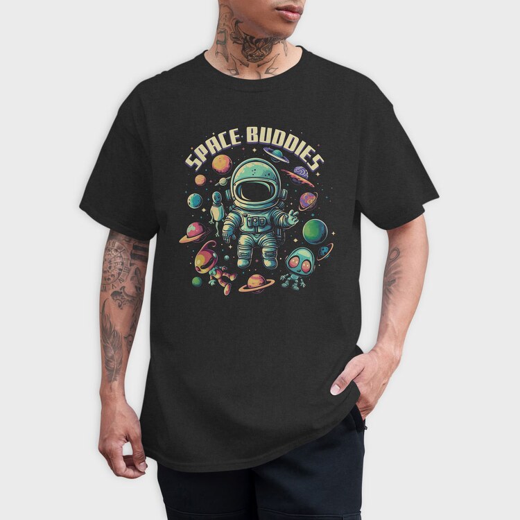 Space Buddies, Tricou Barbati (Unisex)