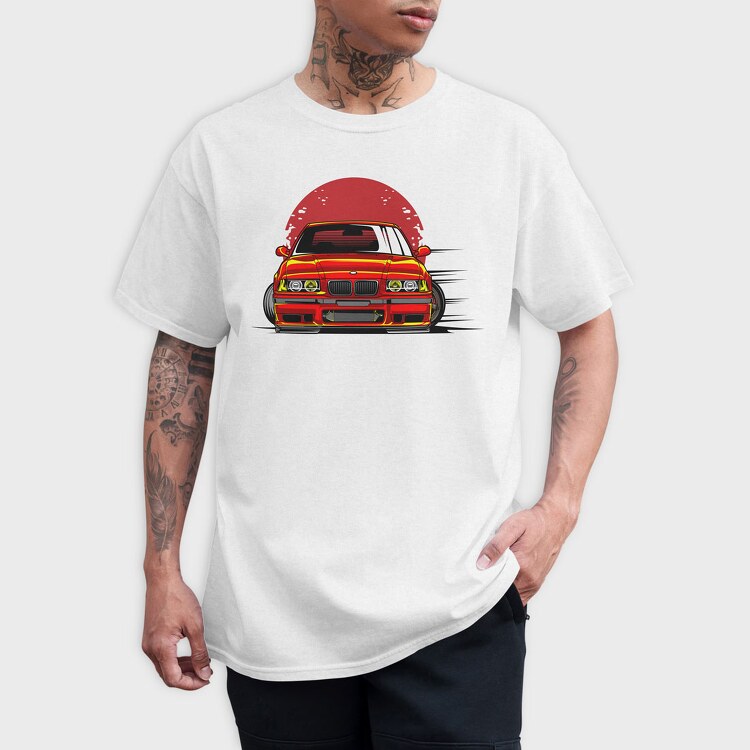 BMW E36 Drift, Tricou Barbati (Unisex)