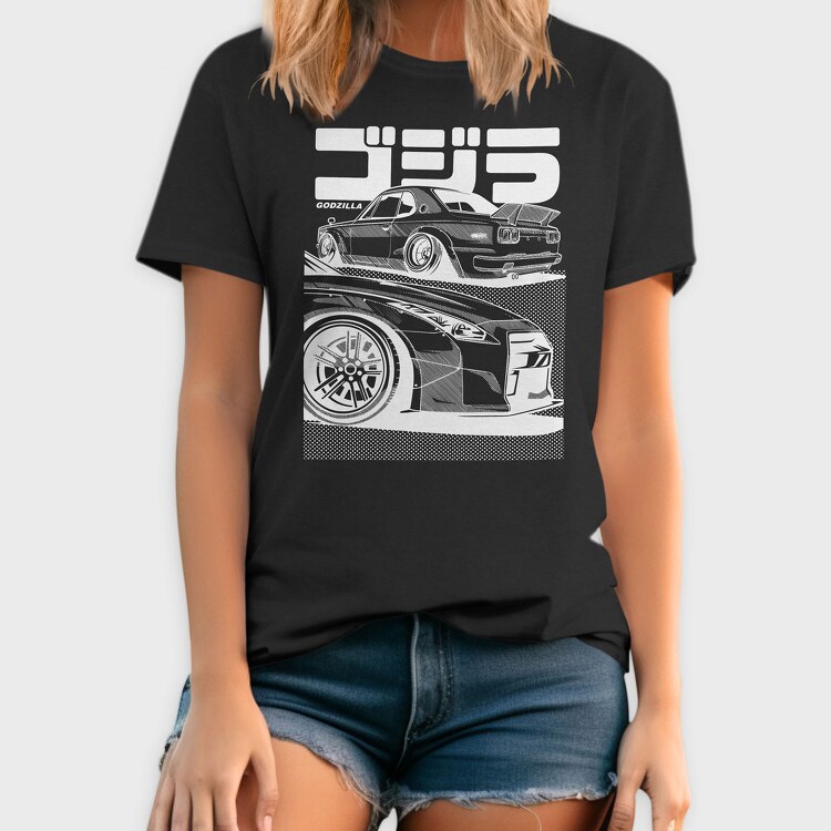 Car Godzilla, Tricou Barbati (Unisex)