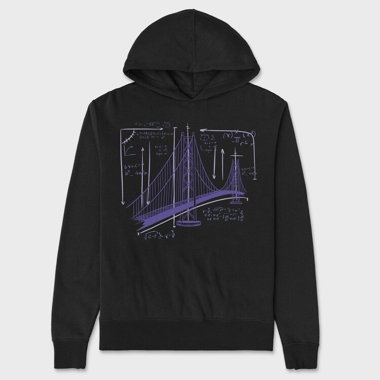 San Francisco Bridge, Hanorac Oversize Barbati (Unisex)