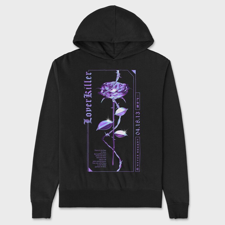 Rose Lover Killer, Hanorac Oversize Barbati (Unisex)