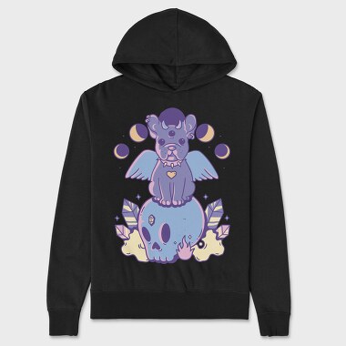 Pastel Goth Dog, Hanorac Oversize Barbati (Unisex)