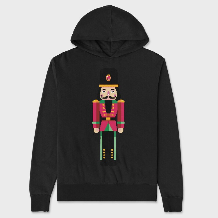 Nutcracker Pixel, Hanorac Oversize Barbati (Unisex)