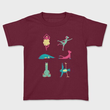 Animals Doing Yoga, Tricou Copii