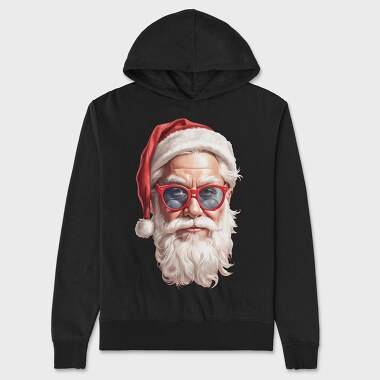 Santa Claus Detail Face, Hanorac Oversize Barbati (Unisex)