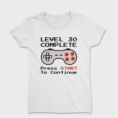 Retro Gamepad Lvl 30 Complete, Tricou Femei