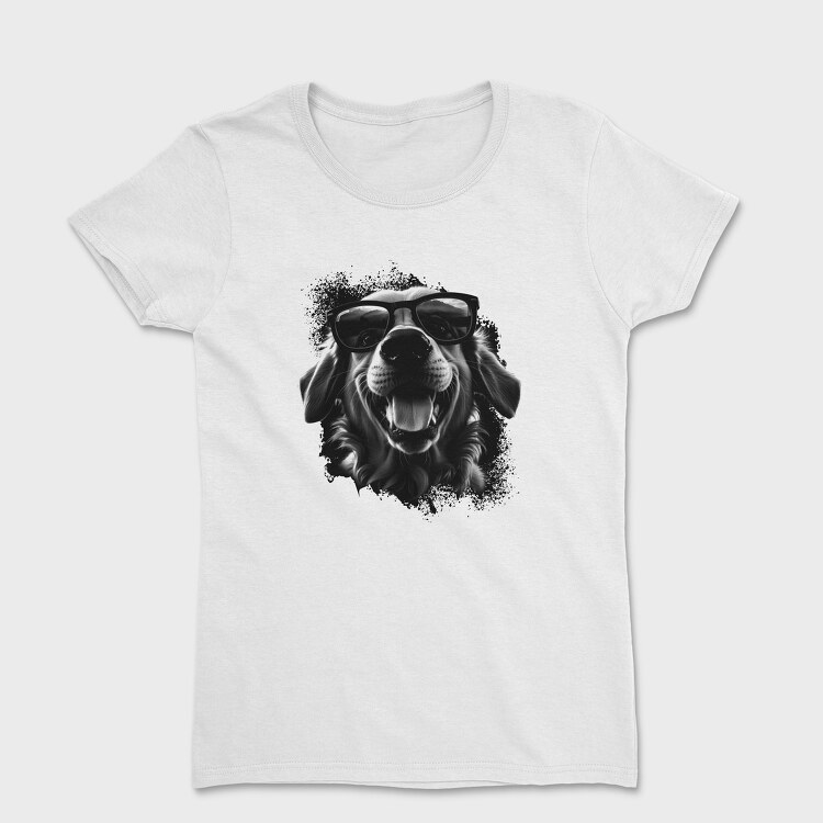 Black White Golden Retriever, Tricou Femei