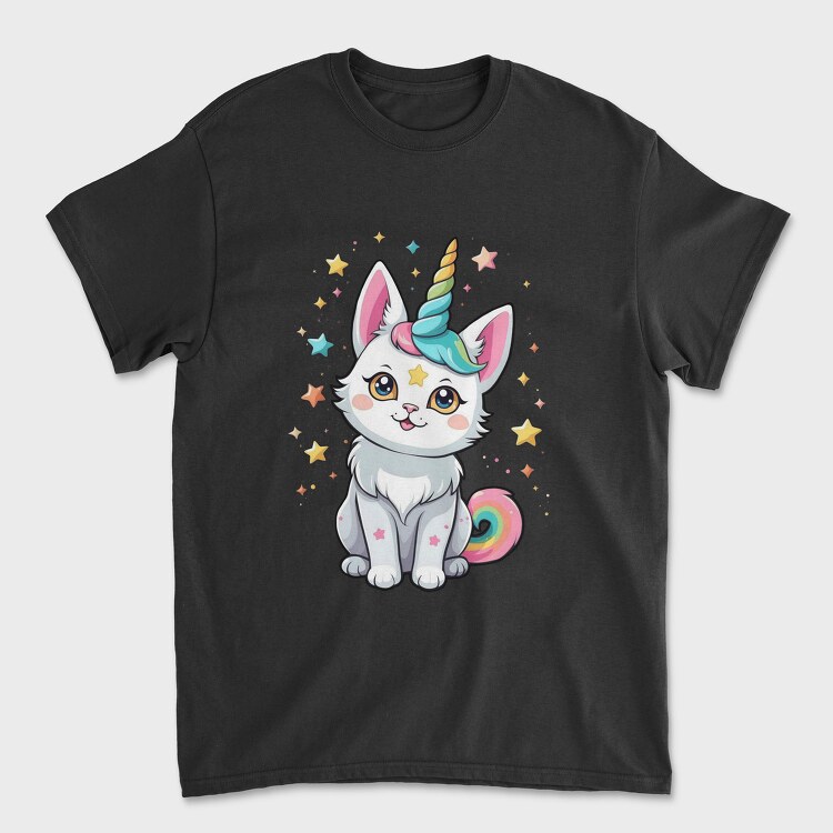 Cat Unicorn, Tricou Barbati (Unisex)