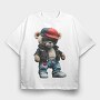 Cool Teddy Bear, Tricou Oversize Barbati (Unisex)