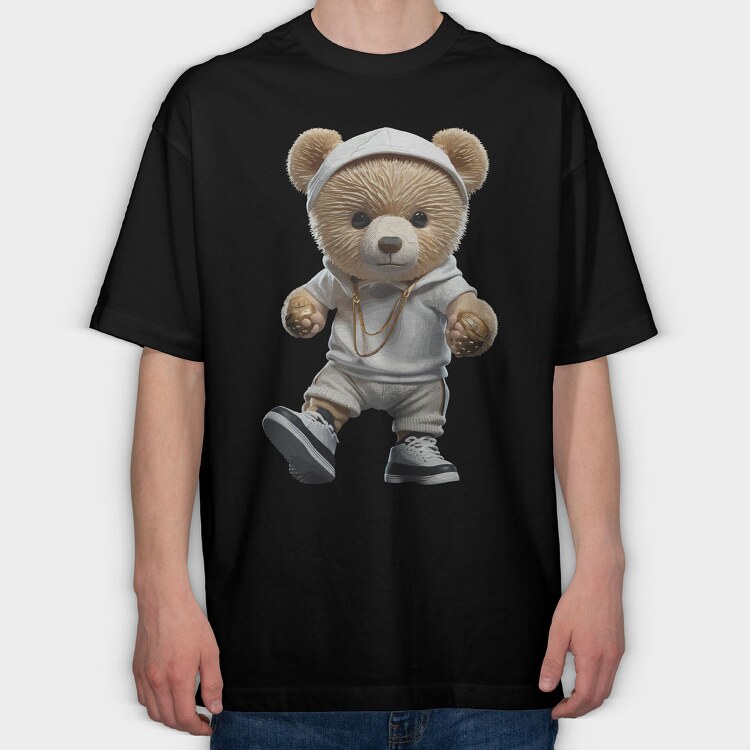 Rapper Teddy, Tricou Oversize Barbati (Unisex)