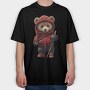 Teddy Bear Stick, Tricou Oversize Barbati (Unisex)