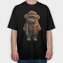 Vintage Teddy Bear, Tricou Oversize Barbati (Unisex)