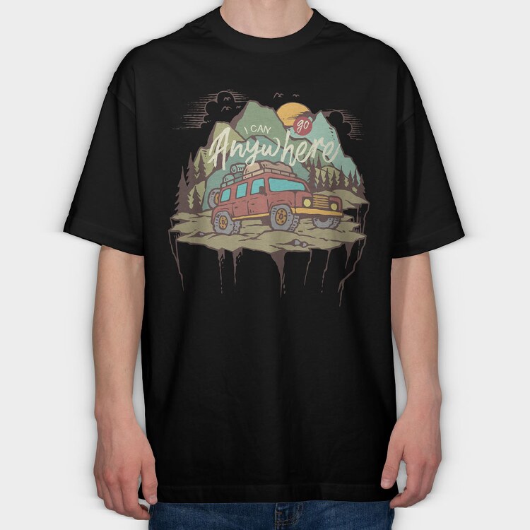 Adventure, Tricou Oversize Barbati (Unisex)