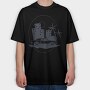 City Night Drive, Tricou Oversize Barbati (Unisex)