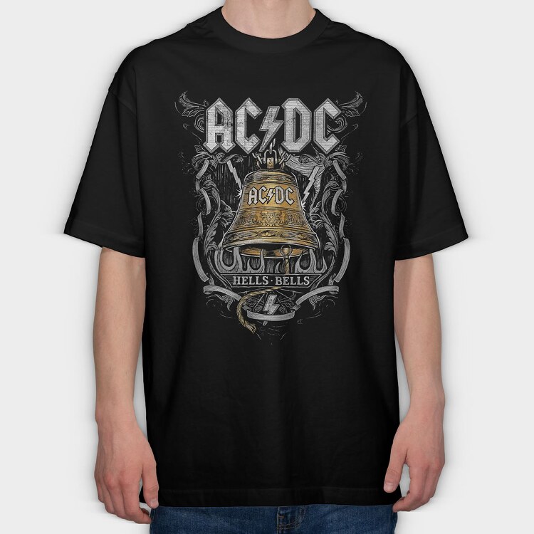 ACDC 4, Tricou Oversize Barbati (Unisex)