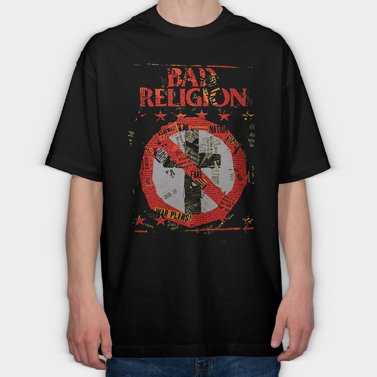 Bad Religion, Tricou Oversize Barbati (Unisex)