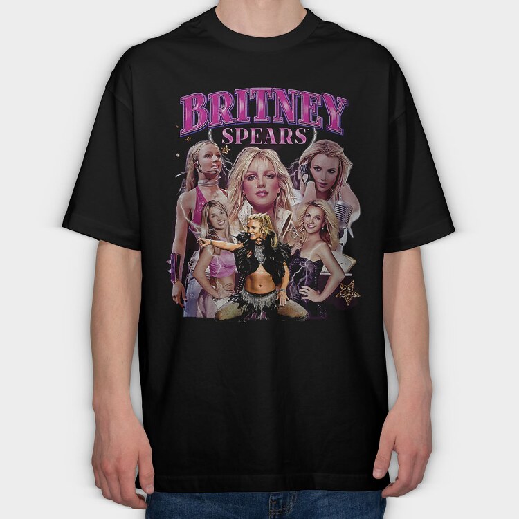 Britney Spears 2, Tricou Oversize Barbati (Unisex)