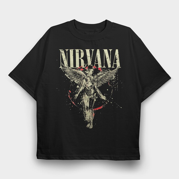 Nirvana 2, Tricou Oversize Barbati (Unisex)