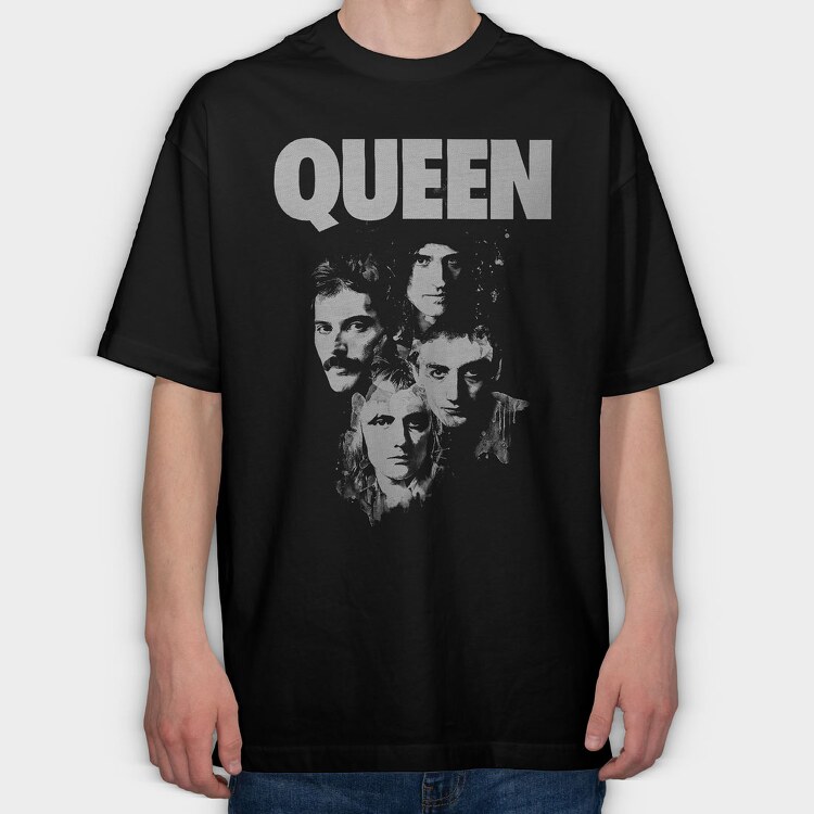 Queen 3, Tricou Oversize Barbati (Unisex)