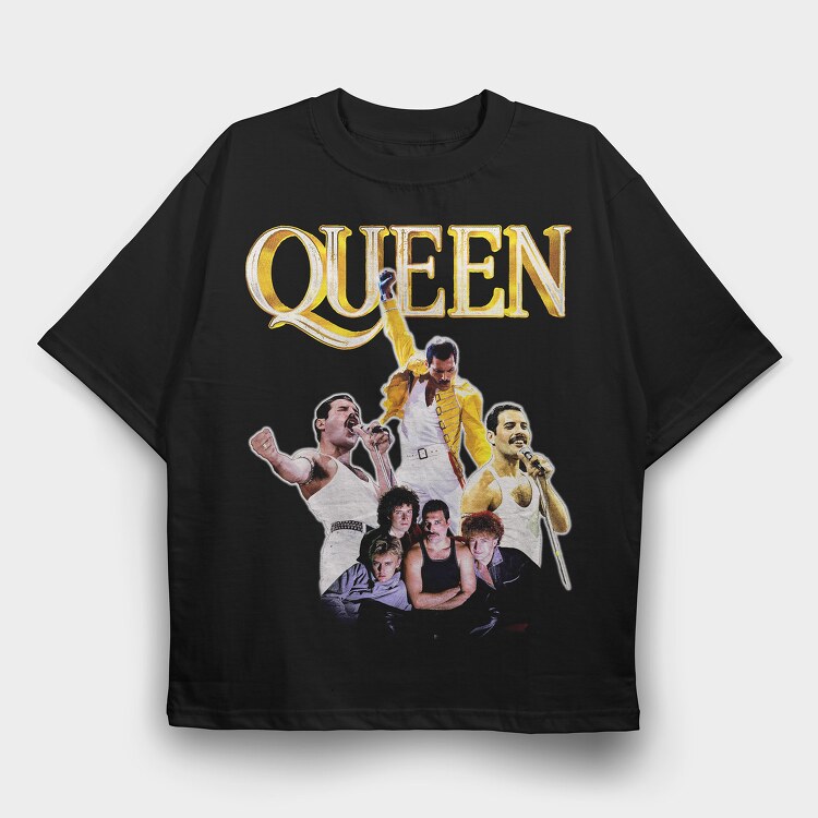 Queen 4, Tricou Oversize Barbati (Unisex)