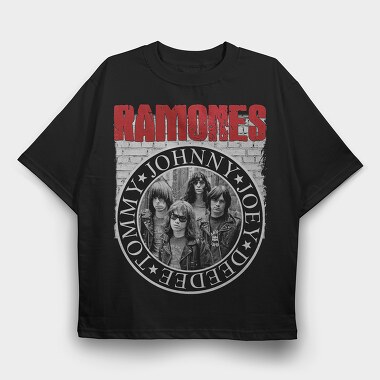 Ramones, Tricou Oversize Barbati (Unisex)
