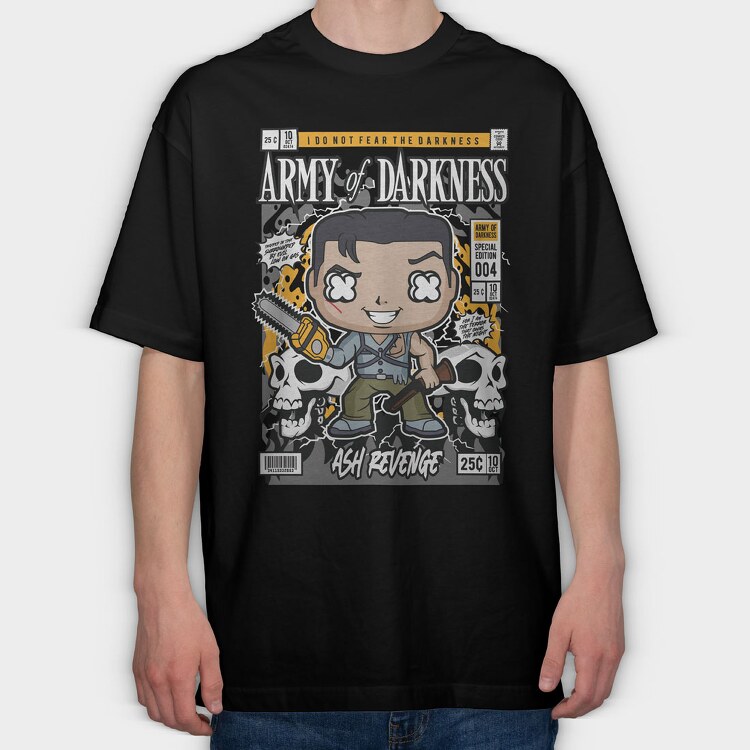 Army of Darkness Ash, Tricou Oversize Barbati (Unisex)