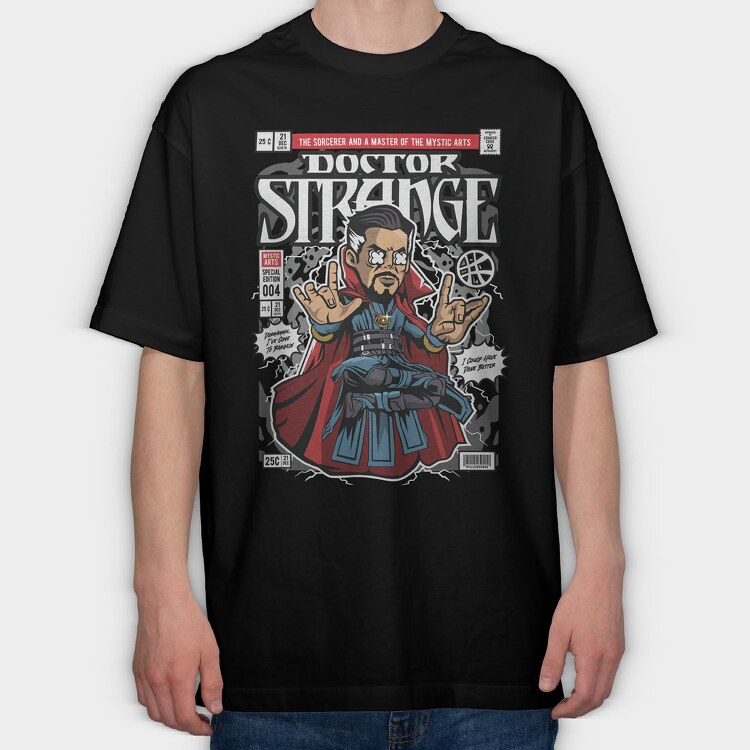 Dr Strange, Tricou Oversize Barbati (Unisex)