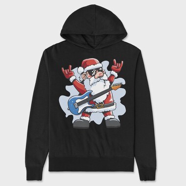 Santa Claus Rocker, Hanorac Oversize Barbati (Unisex)