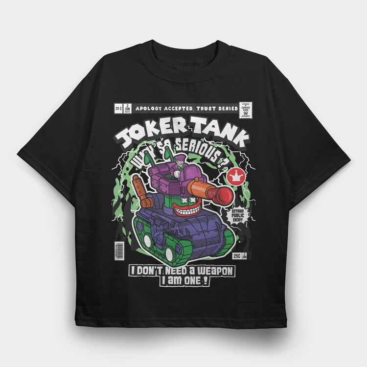 Joker Tank, Tricou Oversize Barbati (Unisex)