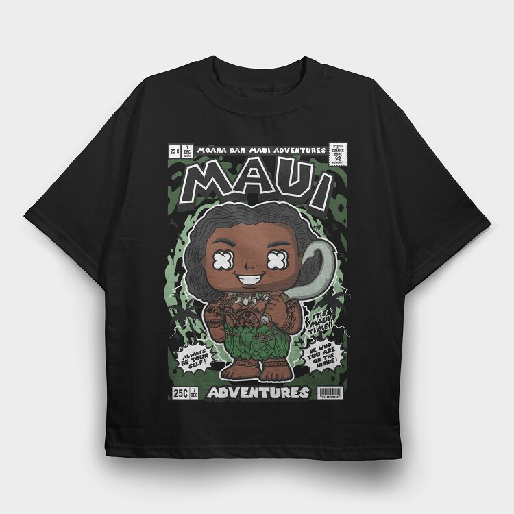 Maui Moana, Tricou Oversize Barbati (Unisex)