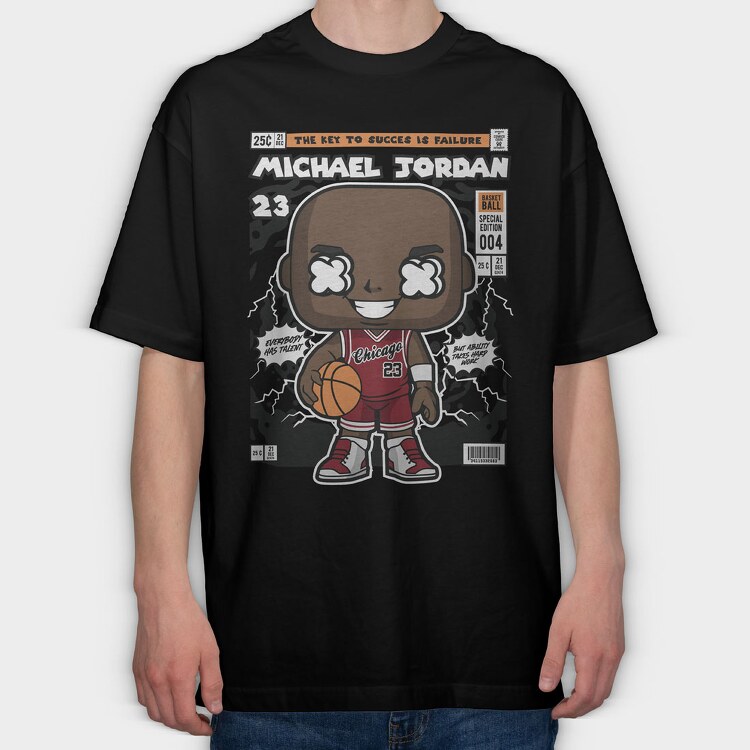 Michael Jordan, Tricou Oversize Barbati (Unisex)