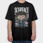 Scarface Tony Montana, Tricou Oversize Barbati (Unisex)