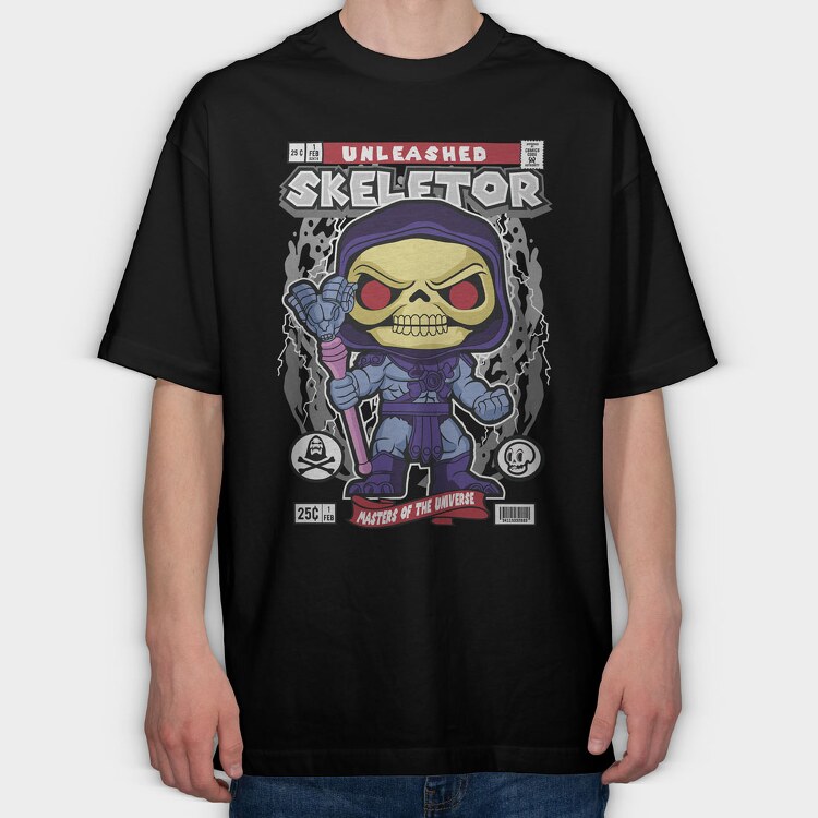 Skeletor, Tricou Oversize Barbati (Unisex)